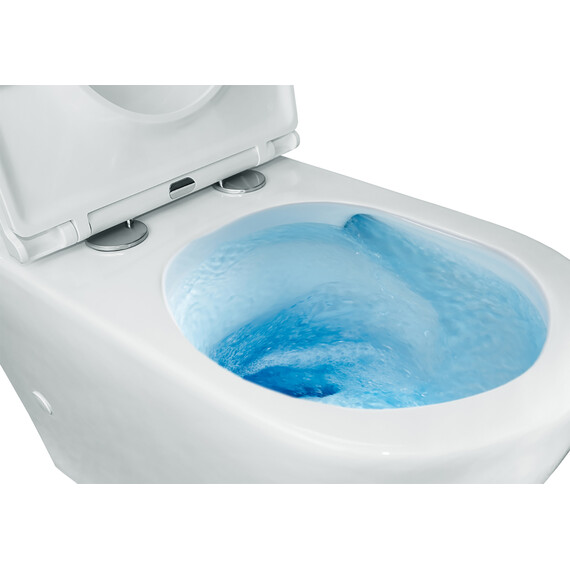 Унитаз-компакт безободковый Azario Grado AZ-2141 UQ1 с крышкой микролифт фото 4