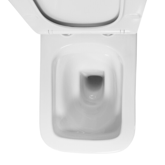 Унитаз-компакт безободковый Azario Indor AZ-T004B-R с тонкой крышкой микролифт фото 7