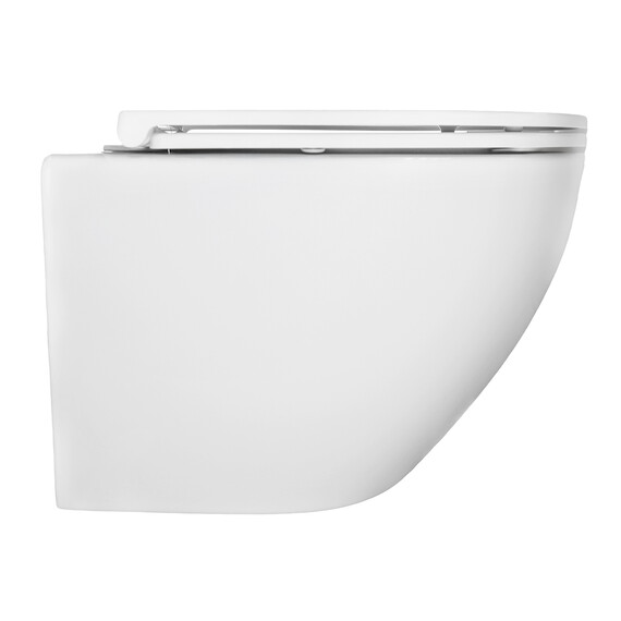 Унитаз подвесной безободковый Azario Pro PRO-0001 UQ3 с тонкой крышкой микролифт (система смыва Торнадо) фото 13