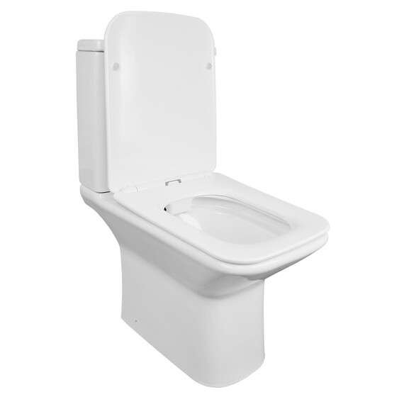 Унитаз-компакт безободковый Azario Formal AZ-1353B с крышкой микролифт фото 3