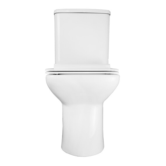 Унитаз-компакт безободковый Azario Glory AZ-49 с тонкой крышкой микролифт фото 11