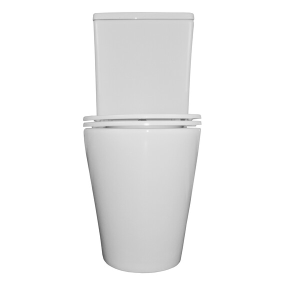 Унитаз-компакт безободковый Azario Vetro AZ-2149-UQ1 с тонкой крышкой микролифт (Система смыва Торнадо) фото 9