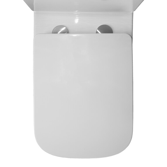 Унитаз-компакт безободковый Azario Ferra AZ-1015 с тонкой крышкой микролифт фото 8