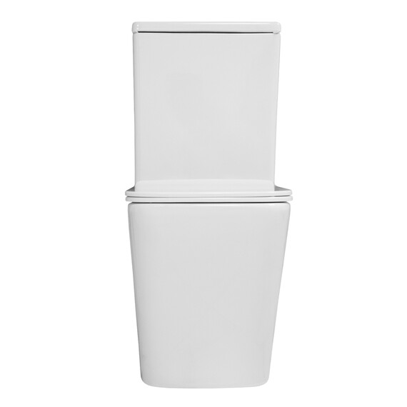 Унитаз-компакт безободковый Azario Indor AZ-T004B-R с тонкой крышкой микролифт фото 9