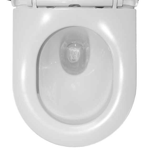 Унитаз подвесной безободковый Azario Gloria AZ-2003T с тонкой крышкой микролифт фото 9