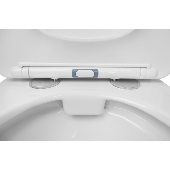 Унитаз-компакт безободковый Azario Formal AZ-1353B с крышкой микролифт фото 12