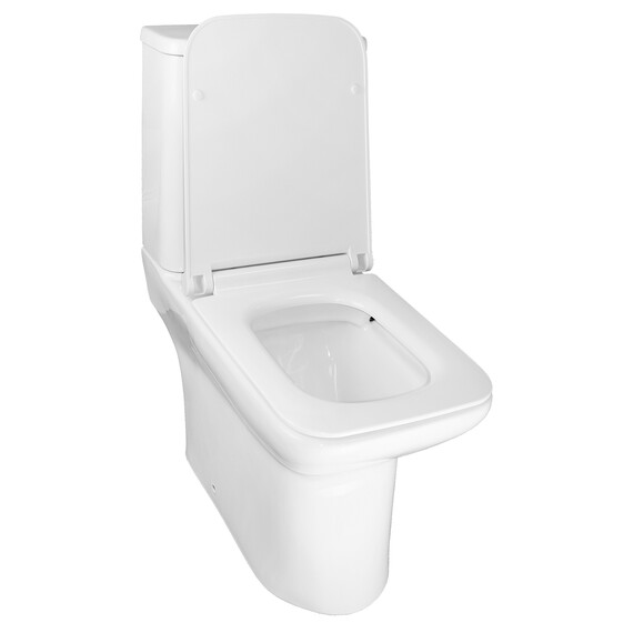 Унитаз-компакт безободковый Azario Glory AZ-49 с тонкой крышкой микролифт фото 3