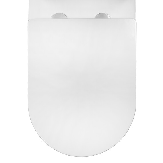 Унитаз-компакт безободковый Azario Tesoro AZ-8501 с крышкой микролифт (система смыва Торнадо) фото 9