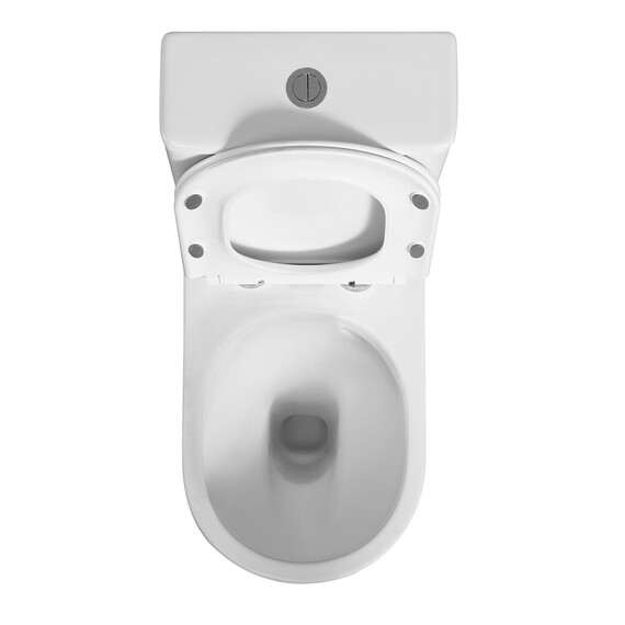 Унитаз-компакт безободковый Azario BONELLE AZ-1229A с крышкой микролифт (система смыва торнадо) фото 3