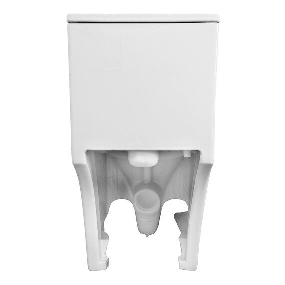 Унитаз-моноблок безободковый Azario Ansa AZ-2301 с тонкой крышкой микролифт фото 12