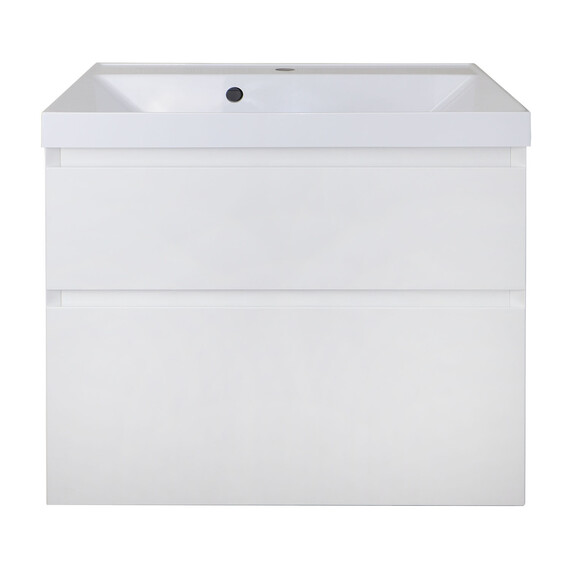 Тумба подвесная с раковиной Azario Velluto 70 см CS00088602, белый матотвый фото 3