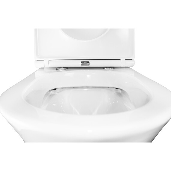 Унитаз-компакт безободковый Azario Dante AZ-93589 с крышкой микролифт фото 6