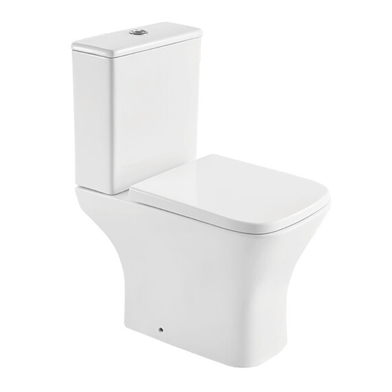 Унитаз-компакт безободковый Azario Nigel AZ-55T с крышкой микролифт фото 2