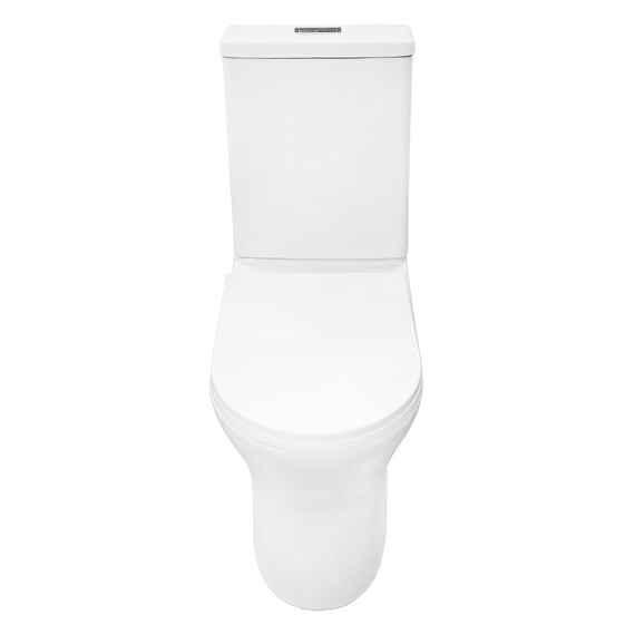 Унитаз-компакт безободковый Azario Tesoro AZ-8501 с крышкой микролифт (система смыва Торнадо) фото 2