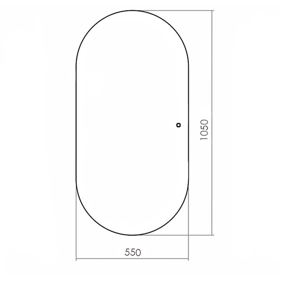 Зеркало Azario Viva 55 см LED-00002689, чёрный фото 8