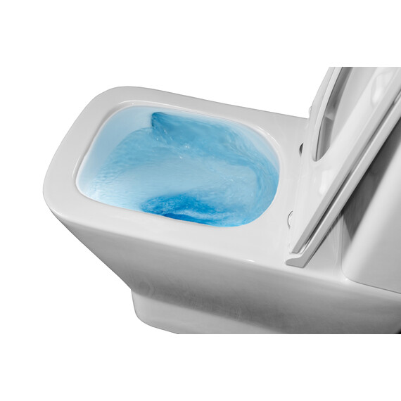 Унитаз-компакт безободковый Azario Joy AZ-2168-UQ3 с крышкой микролифт (система смыва Торнадо) фото 11