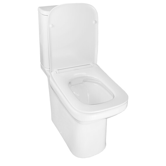 Унитаз-компакт безободковый Azario Wandy AZ-56D с тонкой крышкой микролифт фото 3