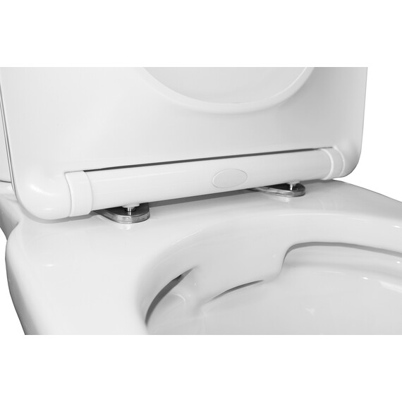 Унитаз-компакт безободковый Azario Wandy AZ-56D с тонкой крышкой микролифт фото 7