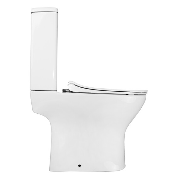 Унитаз-компакт безободковый Azario Mist AZ-45 с тонкой крышкой микролифт фото 11