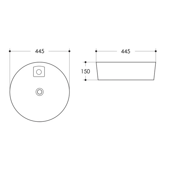 Раковина-чаша Azario 44 см AZ-3218 фото 4