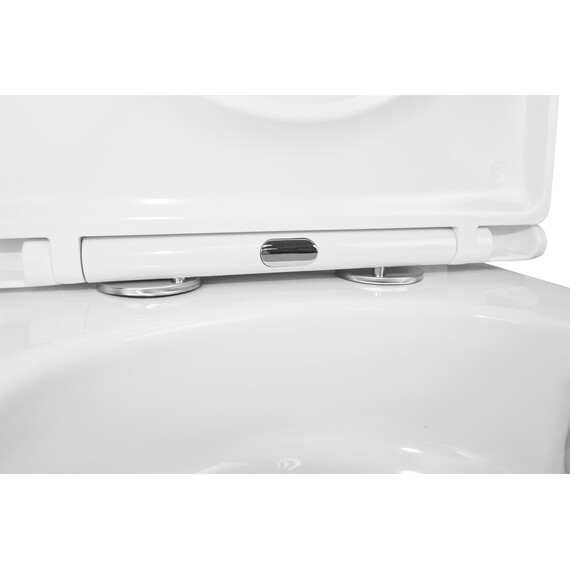 Унитаз-компакт безободковый Azario Vetro AZ-2149-UQ1 с тонкой крышкой микролифт (Система смыва Торнадо) фото 7