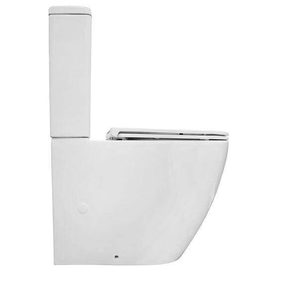 Унитаз-компакт безободковый Azario Grado AZ-2141 UQ1 с крышкой микролифт фото 11