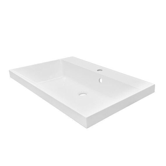 Тумба подвесная с раковиной Azario Viola 80/2 80 см CS00097142, фисташковый фото 7