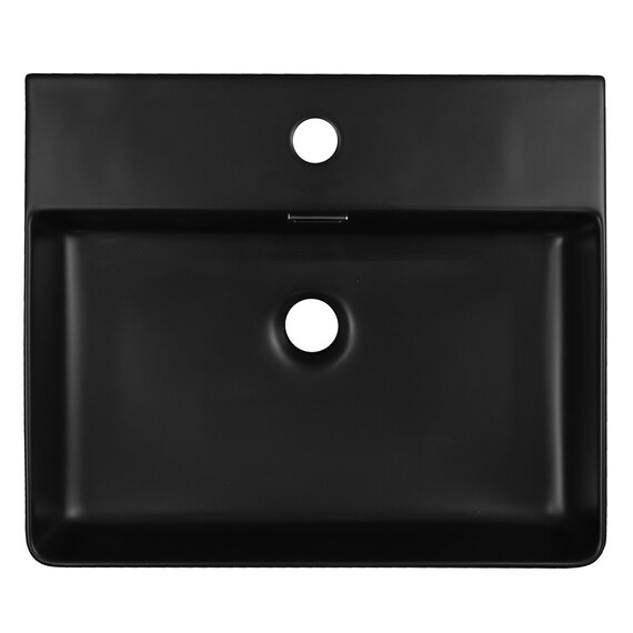 Раковина подвесная Azario 50 см AZ-2173-S-MB, черный матовый фото 2
