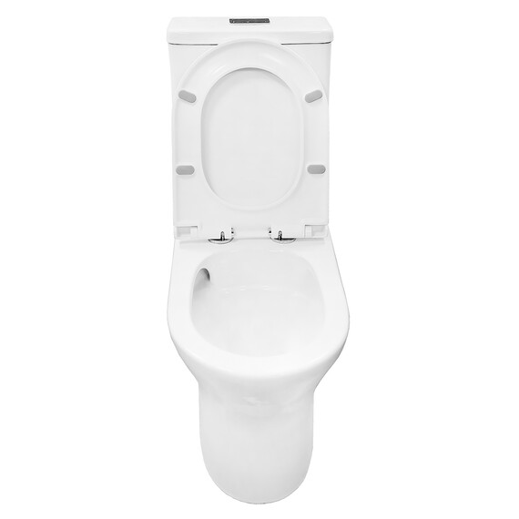 Унитаз-компакт безободковый Azario Tesoro AZ-8501 с крышкой микролифт (система смыва Торнадо) фото 4