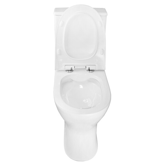 Унитаз-компакт безободковый Azario Mist AZ-45 с тонкой крышкой микролифт фото 5