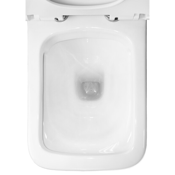 Унитаз-компакт безободковый Azario Glory AZ-49 с тонкой крышкой микролифт фото 8