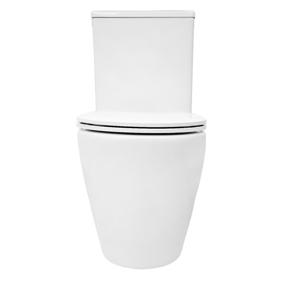 Унитаз-компакт безободковый Azario Verona AZ-8301 с крышкой микролифт (система смыва Торнадо) фото 11