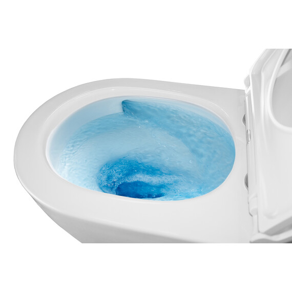 Унитаз подвесной безободковый Azario Gloria AZ-2003T с тонкой крышкой микролифт фото 6