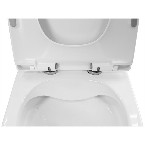 Унитаз-моноблок безободковый Azario Ansa AZ-2301 с тонкой крышкой микролифт фото 11
