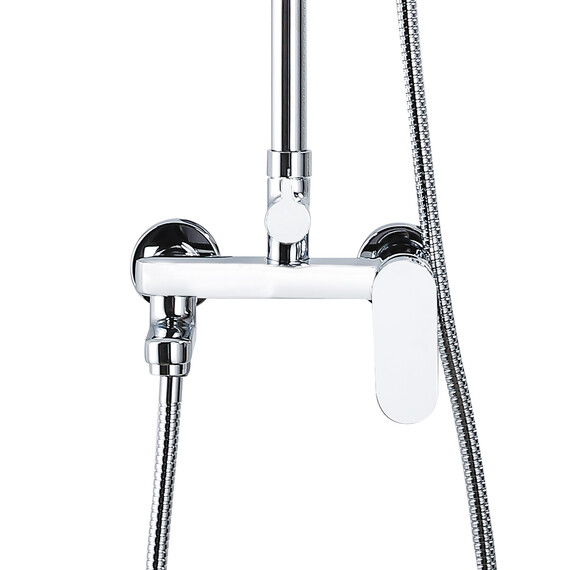 Душевая стойка с поворотным изливом Azario Arizona AZ-20R, Цвет производителя: хром фото 5