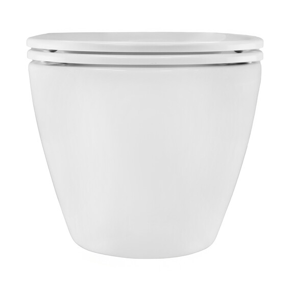 Унитаз подвесной безободковый Azario Pro PRO-0001 UQ3 с тонкой крышкой микролифт (система смыва Торнадо) фото 12