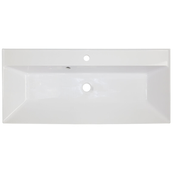 Тумба подвесная с раковиной Azario Velluto 100 см CS00088604, белый матотвый фото 8