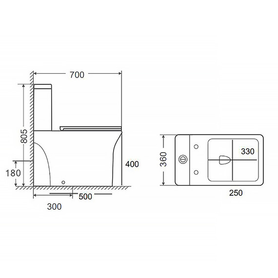 Унитаз-компакт безободковый Azario Mari AZ-79143T с тонкой крышкой микролифт фото 17