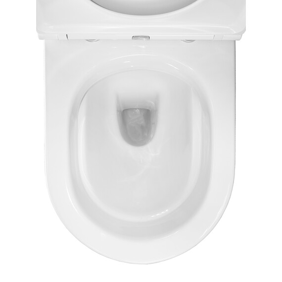 Унитаз-компакт безободковый Azario Kano 93590 с крышкой микролифт фото 8