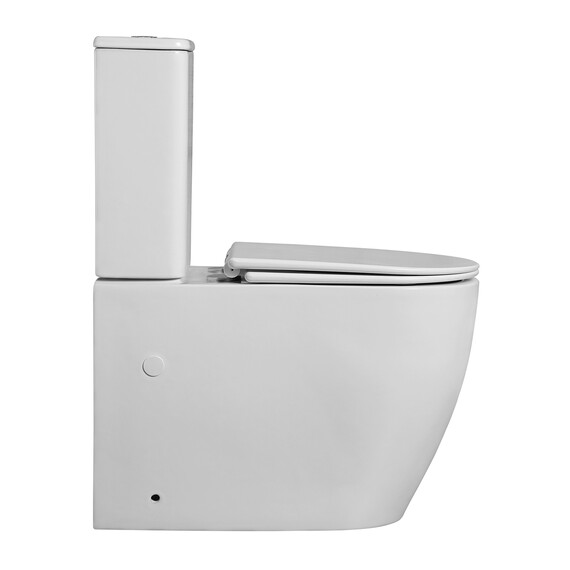 Унитаз-компакт безободковый Azario BONELLE AZ-1229A с крышкой микролифт (система смыва торнадо) фото 6