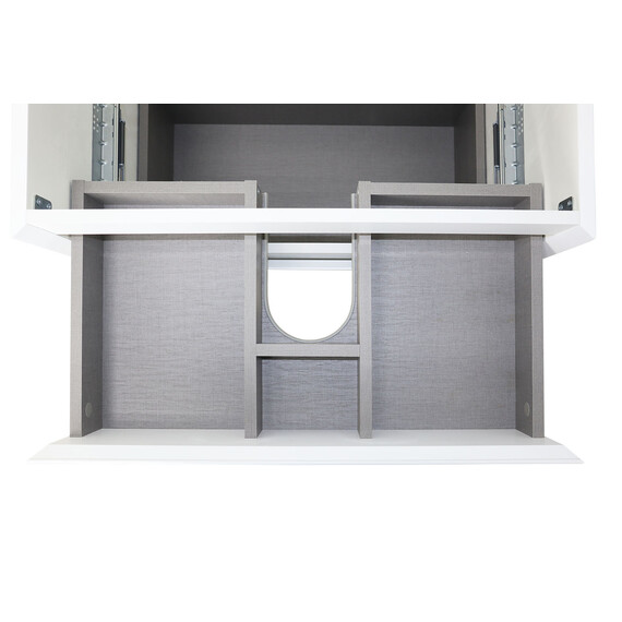 Тумба подвесная с раковиной Azario Velluto 70 см CS00088602, белый матотвый фото 6