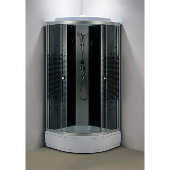 Душевая кабина Loranto 100х100 см CS-1000-13ТМ/М, хром/мозаика фото 3