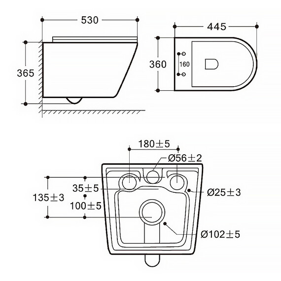 Унитаз подвесной безободковый Azario Nove AZ-9312T с тонкой крышкой микролифт фото 16