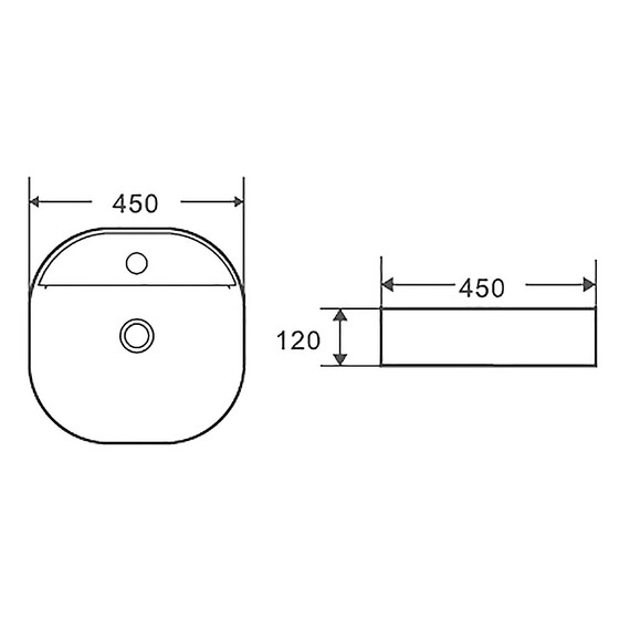Раковина-чаша Azario 45 см AZ-2204 фото 5