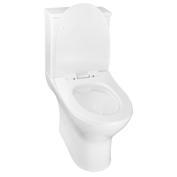 Унитаз-компакт безободковый Azario Mist AZ-45 с тонкой крышкой микролифт фото 3