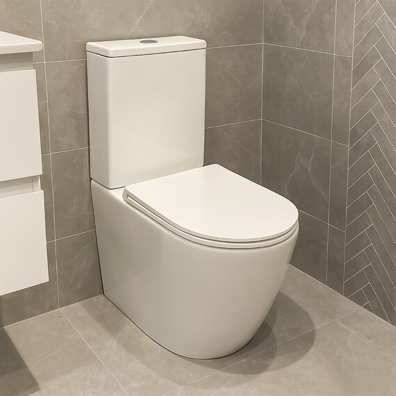 Унитаз-компакт безободковый Azario Verona AZ-8301 с крышкой микролифт (система смыва Торнадо) фото 15