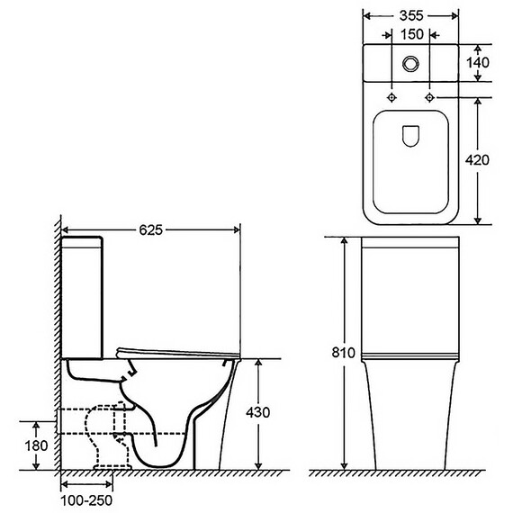 Унитаз-компакт безободковый Azario Velise AZ-1222A с крышкой микролифт фото 13