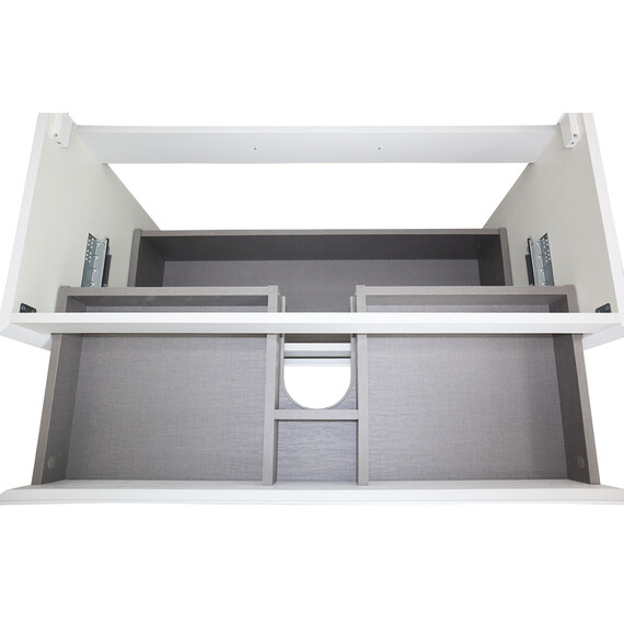 Тумба подвесная с раковиной Azario Velluto 100 см CS00088604, белый матотвый фото 5