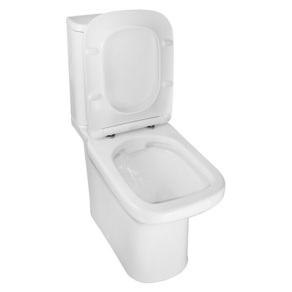 Унитаз-компакт безободковый Azario Wandy AZ-56D с тонкой крышкой микролифт фото 4