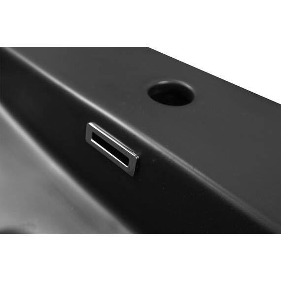 Раковина подвесная Azario 50 см AZ-2173-S-MB, черный матовый фото 4